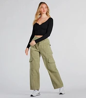 Casual Mood Wide-Leg Cargo Pants