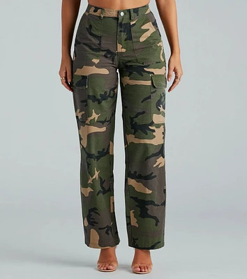 Play Fair High-Rise Camouflage Cargo Pants