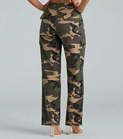 Play Fair High-Rise Camouflage Cargo Pants