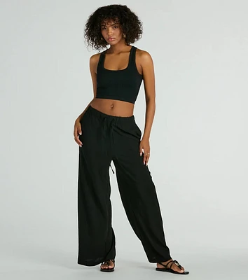 Laid Back Cutie High-Rise Wide-Leg Pants