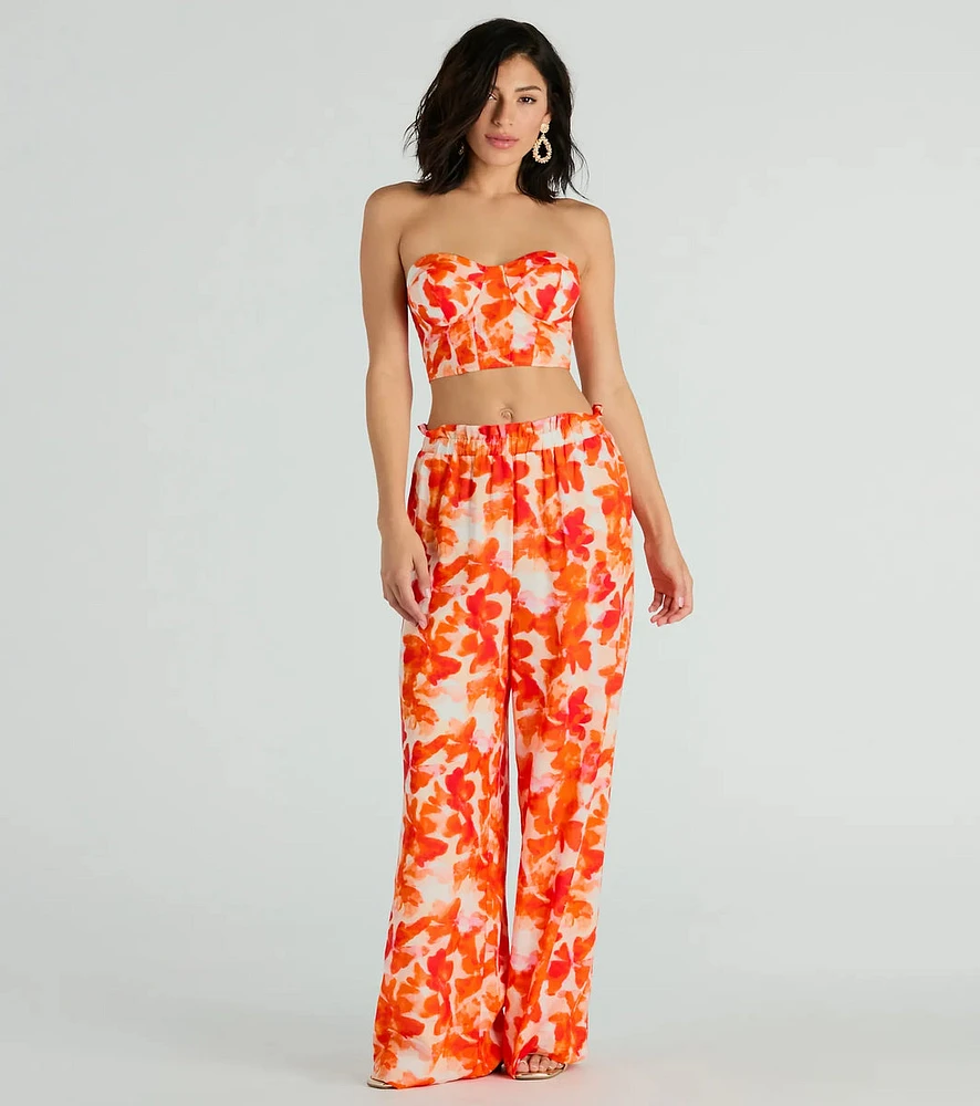 Make Some Noise Printed Palazzo Pants