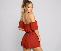 Effortless Style Off-The-Shoulder Romper