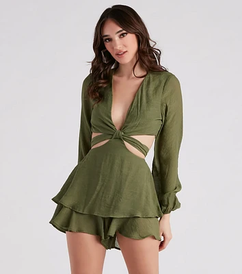 Breeze Style Ruffled Skater Romper