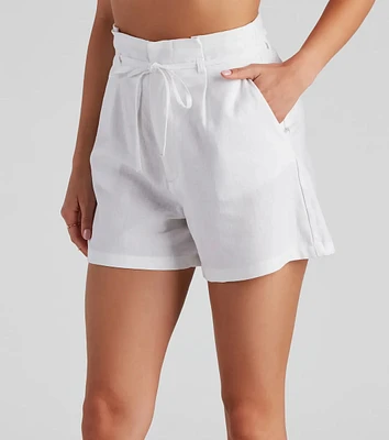 Beach Stroll Linen Shorts