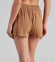 Social Lite Linen Envelope Skort