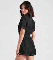 Trendsetting Babe Utility Romper