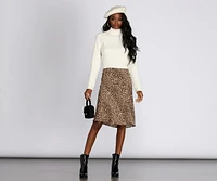 Fierce Flair Midi Skirt