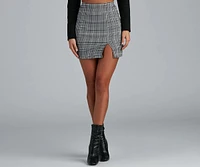 Perfectly Plaid High Waist Mini Skirt