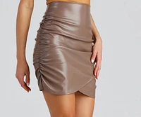 Night-Out Ready Ruched Mini Skirt