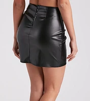 Timeless Staple Faux Leather Skirt