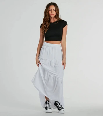 Flawless Duo Tiered Maxi Skirt