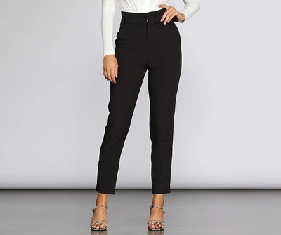 Classic And Chic Belted Pants