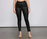 Edgy Vibes Faux Leather Pants