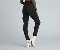 Chic Tie-Waist Twill Pants