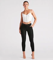 So Profesh Belted Tapered Skinny Pants