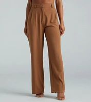 Chic Crepe Boyfriend Trouser Pants