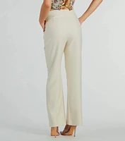 Sophisticated Moment Straight Leg Trouser Pants