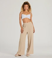 Call The Shots High-Rise Wide-Leg Pants