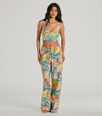 Getaway Retreat High Rise Tropical Pants