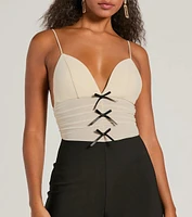 Sweet And Chic Bow Detail Sleeveless Jumpsuit