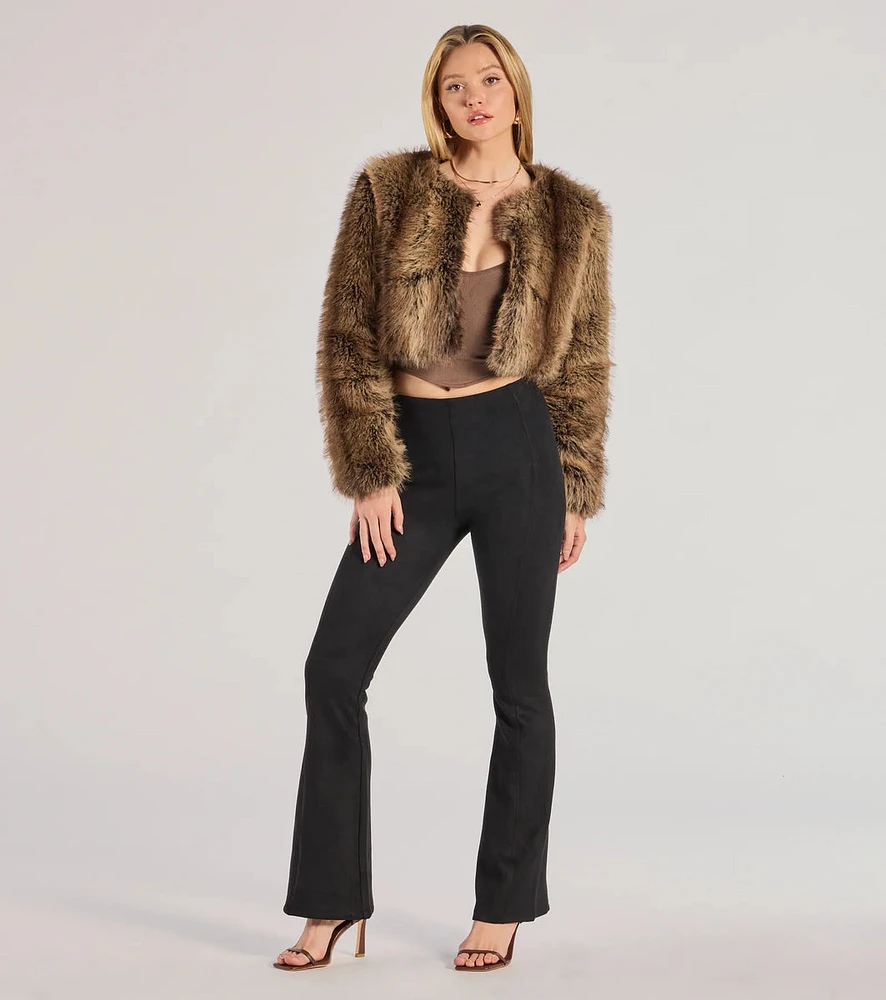 Bring The Drama Flared High-Waist Pants