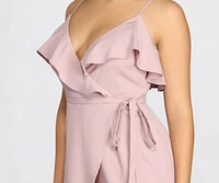 Ready To Ruffle Wrap Romper