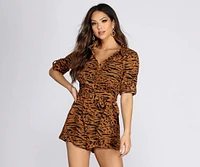 Forever Fierce Printed Romper