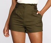 Makin' It Happen Paper-bag Dress Shorts