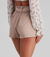 Sweet And Stylish Paper Bag Shorts