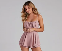 The Sweet Life Open Back Skater Romper