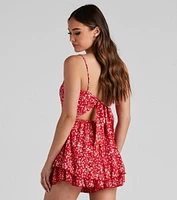 Sweet Beauty Ditsy Floral Romper