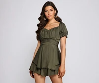 Flirty Flair Skater Romper