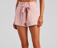 Sweet And Chic Paper Bag Shorts