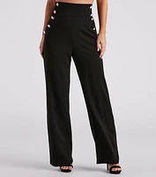 Total Boss Babe Button-Front Dress Pants