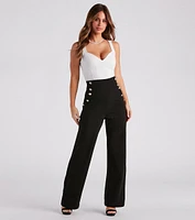 Total Boss Babe Button-Front Dress Pants