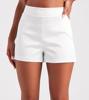 Sleek Sophistication Satin Trouser Shorts