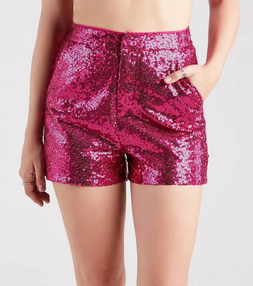 Made For The Glamour Sequin Shorts