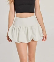 Darling Allure Drop Waist Bubble Hem Woven Skort