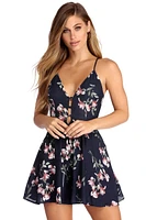 Peek-A-Boo Floral Romper