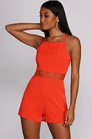 Waist Not Lace Romper