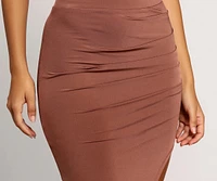 On Ice Asymmetrical Maxi Skirt