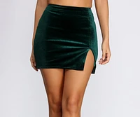 Vision Velvet Mini Skirt