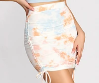 Oh So Dreamy Tie Dye Mini Skirt