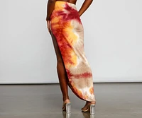 Golden Hour Tie-Dye Maxi Skirt