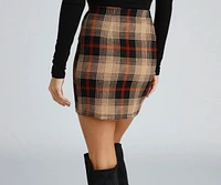 Perfectly Chic Plaid Mini Skirt