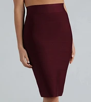 Stylish And Sculpted Bandage Midi Skirt