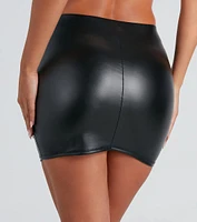 Effortlessly Chic Faux Leather Mini Skirt