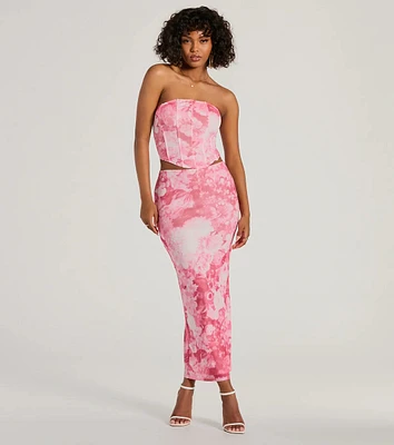 Floral Sensation High Rise Maxi Skirt