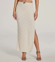 Unforgettable Dream High Rise Lace Maxi Skirt