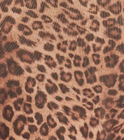 Forever Fierce Leopard Print and Bow Maxi Skirt